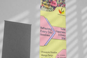 design roller up banner, retractable banner, pull up