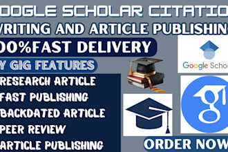 write and publish your  article in index google scholar peer reviewed journal