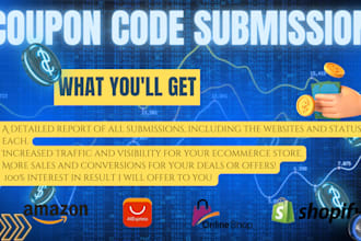 manually submit your ecommerce deals, discount codes, or special offers