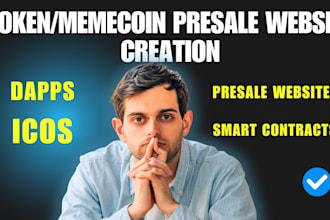 create token presale, solana meme coin website dapp, ico launchpad