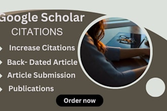 write and publish an article in a peer reviewed google scholar indexed journal