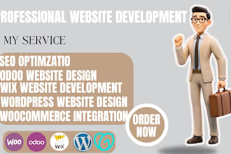 migrate your site from odoo, wordpress, or wix to shopify or build a pro website