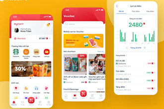 build loyalty rewards base app, discount app, referral app