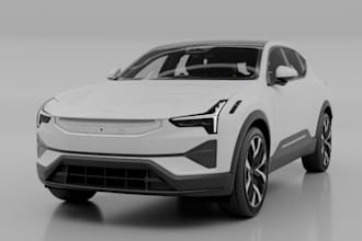 3d super car interior and exterior, cockpit,realistic car for product animation