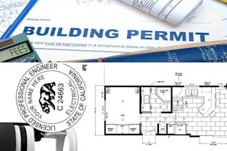 license permit, architectural stamp structural stamp for texas california stamp