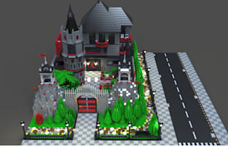 create 3d lego model lego christmas lego house lego design