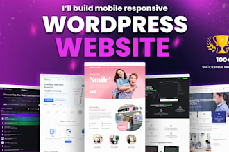 create clean and mobile responsive wordpress website