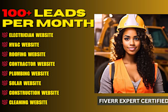 design plumbing, roofing, handyman, solar, electrician business website for you