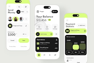 build fintech app, payment mobile app, finance app, finance fintech website