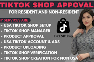 create USA tiktok shop setup tiktok shop manage USA tiktok shop representative