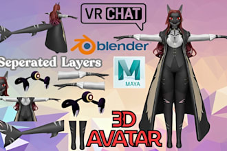 vrchat avatar furry avatar anime nsfw vr character vrc avatar vroid 3d model vrm