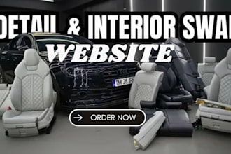 car detailing website, car wash website, auto detailing website, car dealership