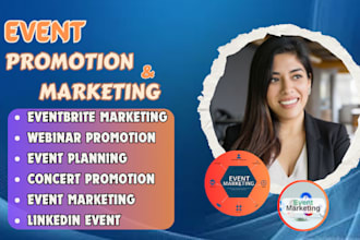market and promote your event, business website, webinar, eventbrite, book blog