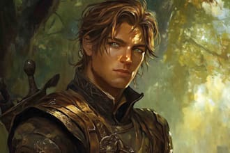 create a dnd character art and dnd character design