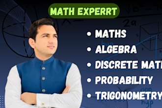 help in math, algebra, discrete math and trigonometry problems or tasks
