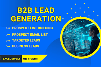 do b2b lead generation and find valid emails from linkedin