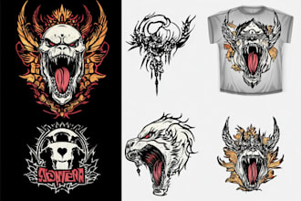 create tshirt design, streetwear in traditional tattoo style