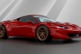 design futuristic car model, rc model, car rendering, car interior and exterior