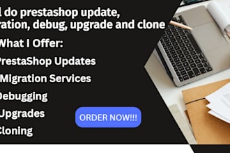 do prestashop update, migration, debug, upgrade and clone