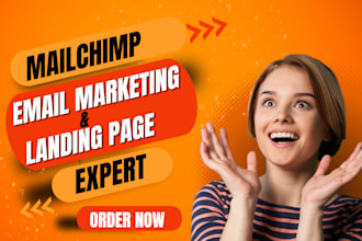 setup mailchimp email marketing email campaign and email mailchimp landing page