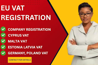 company registration, vat in cyprus, malta, estonia latvia, germany pol vat