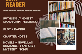 beta read your book and deliver a detailed reader report