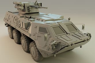 craft 3d military vehicle, military chopper, armored tank, gta v, ue5,car render