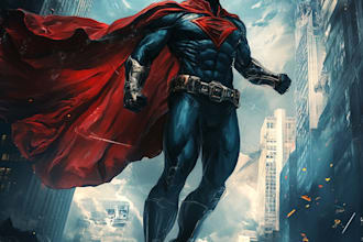 create your fantasy science fiction superhero character