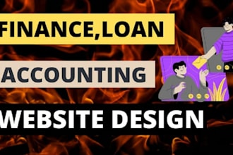 build business loan website, business website, finance website, accounting app