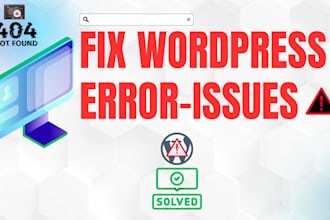 fix wordpress error bugs fix any wordpress issues