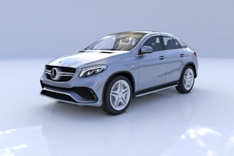redesign 3d exterior car design, luxury suv, car rendering, fivem car model