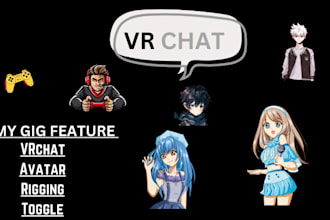 draw vtuber live2d in anime art illustration ready to rig