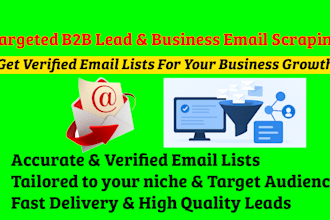 do business email scraping to find email address or targeted b2b lead generation