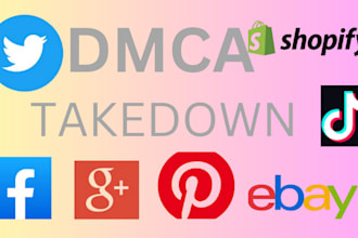 send dmca takedown notice to remove leaked, illegal, pirate and defaming content