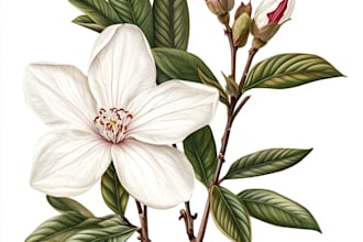 paint watercolor flowers and botanical illustrations