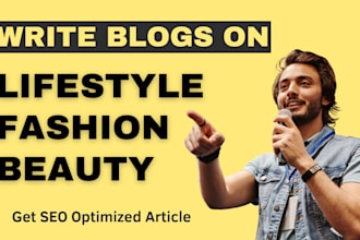 write fashion beauty or lifestyle blogs