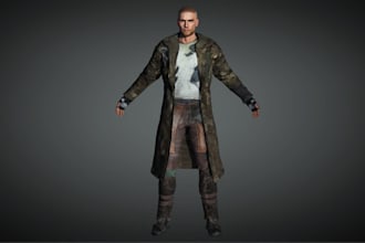 3d metahuman character,3d digital sculp, game character,realistic 3d model, ue5