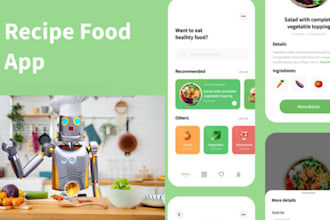 develop ai cooking recipe app, ai food recipe app, ai restaurant app, meal plan