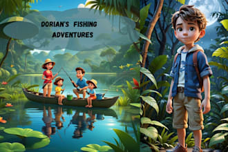 do story book illustration, 3d children book, picture book ,kid story