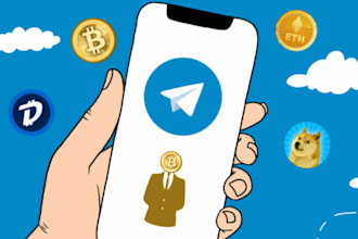 grow crypto telegram group, token launch, memecoins, defi subscribers, web3 bot
