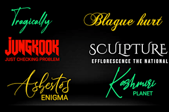 create modern hand lettering and typography for you