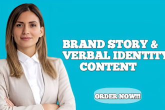 write original about us page, brand story, mission statement, brand identity