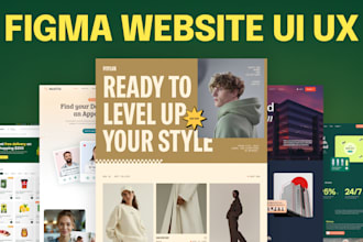 do website design, landing page figma design, website ui ux