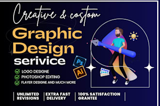 be your expert graphic designer in photoshop and canva