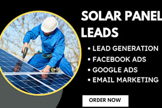 generate exclusive solar panel installation lead solar panel landing page design