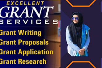 do grant research, grant writing, grant application, rfp, federal grant writer