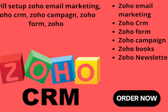 setup zoho email marketing, zoho crm, zoho campagn, zoho form, zoho