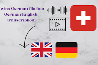 schweizerdeutsch ins hochdeutsche, englische transkribieren