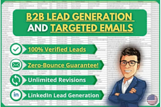do b2b leads generation, linkedin leads generation and email list building