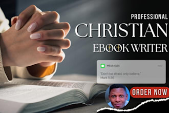 be your christian ebook writer, devotional and prayer book writer